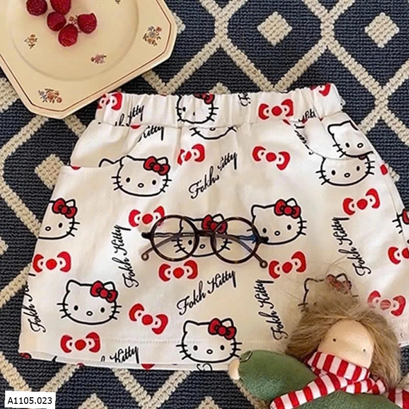 VÁY, QUẦN HELLO KITTY  Sỉ  giá  váy: 91k  quần: 109k 