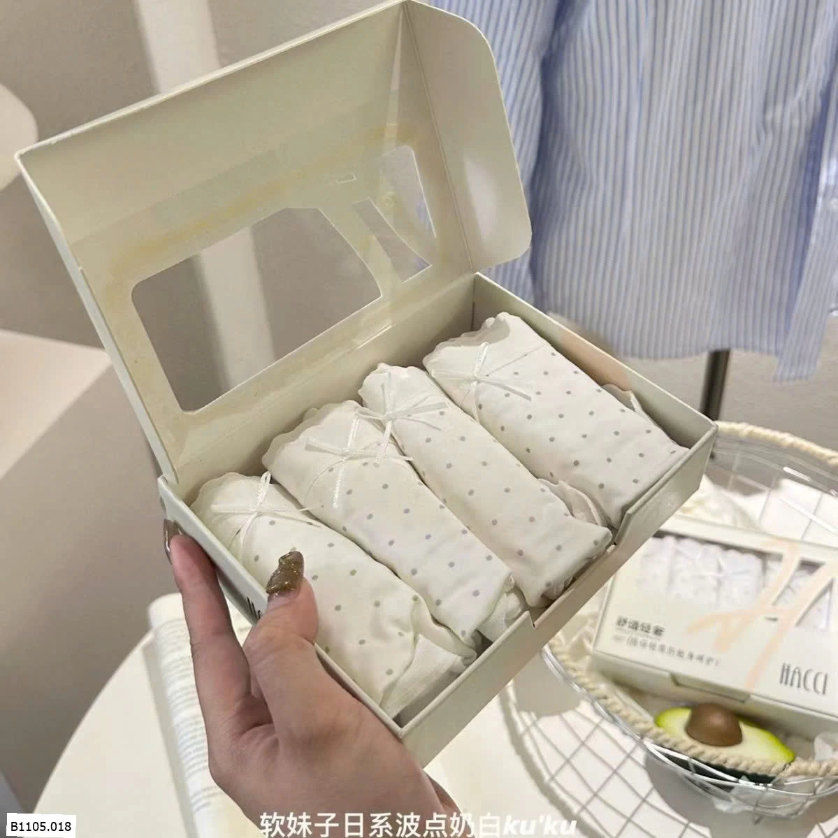  SET 4 QUẦN CHIP CHẤM BI  Sỉ 129k/1 set 4 chiếc
