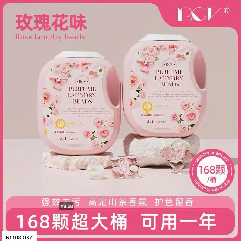 VIÊN GIẶT NƯỚC HOA HƯƠNG HOA HỒNG  Sỉ 130k /1 hộp 