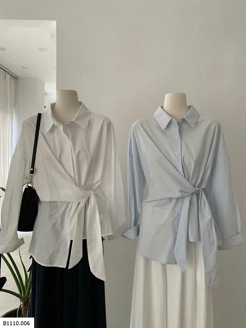 ÁO SƠ MI THẮT EO   Giá sỉ 171k