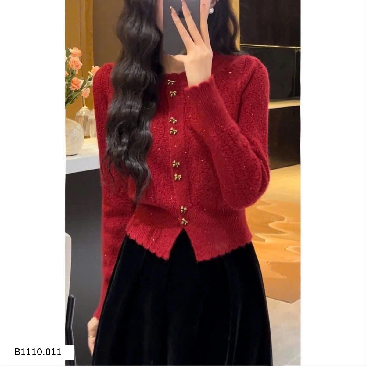 ÁO LEN CÚC NƠ  Giá sỉ 130K