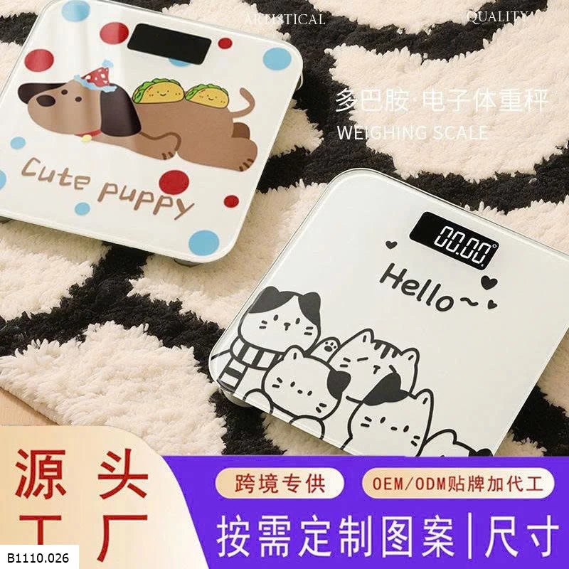 CÂN ĐIỆN TỬ HOẠ TIẾT   Giá sỉ 125k