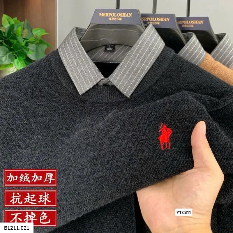 ÁO NAM PHỐI CỔ SƠ MI CHO CÁC ANH Giá sỉ 185k