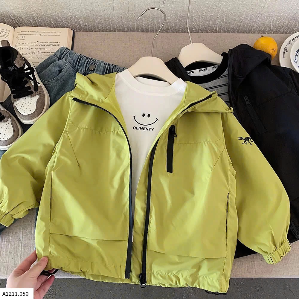 ÁO KHOÁC GIÓ LIỀN MŨ Giá sỉ 190k