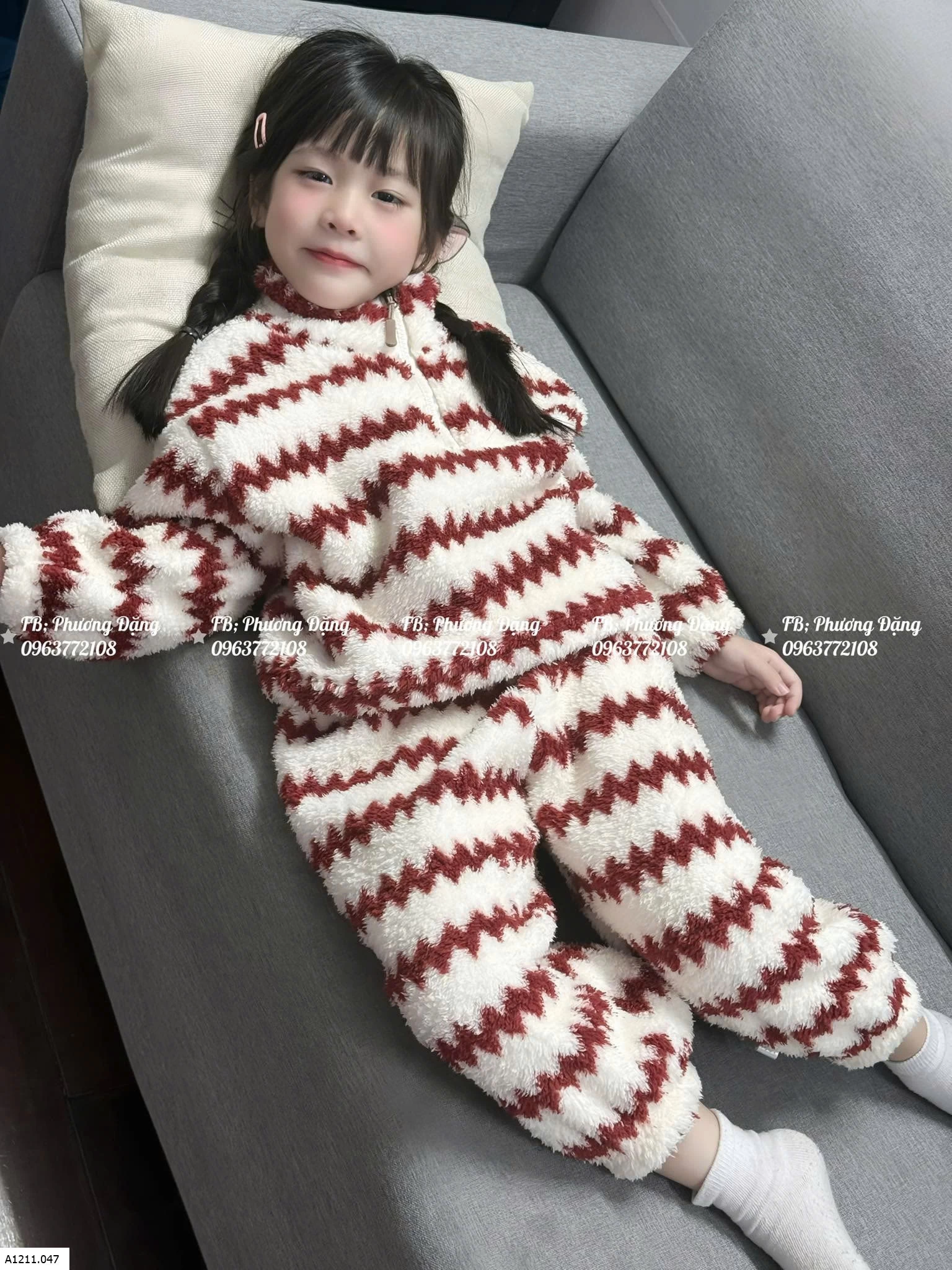 BỘ NỈ LÔNG KẺ SỌC KHÓA KÉO Giá sỉ 80-120 110k 130-160 130k