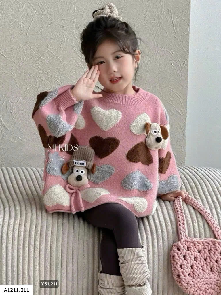 ÁO LEN TRÁI TYM CÚN Giá sỉ 205k