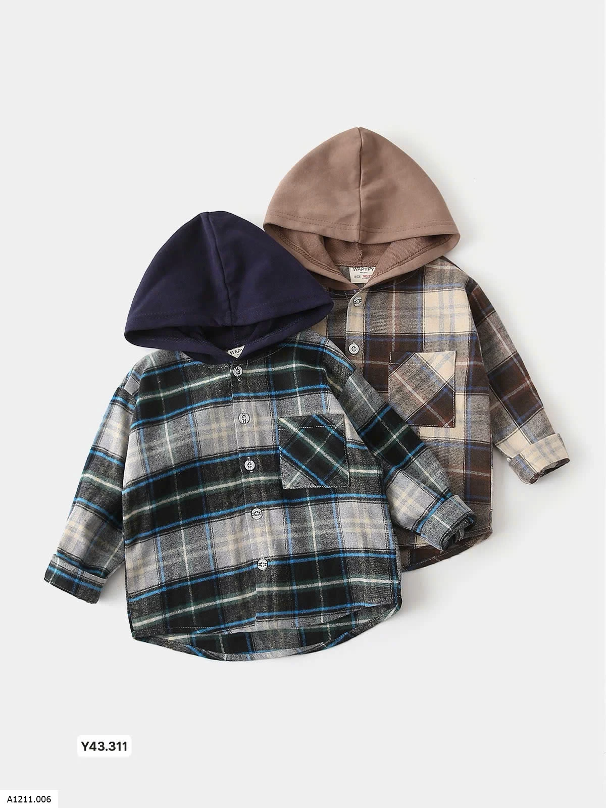 SƠ MI CARO PHỐI MŨ WAPYPY Giá sỉ 100k