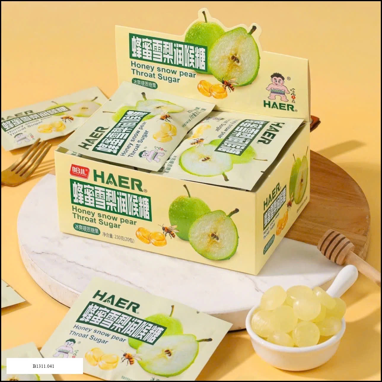 Kẹo mật ong lê tuyết Giá sỉ 60k hộp 20 gói