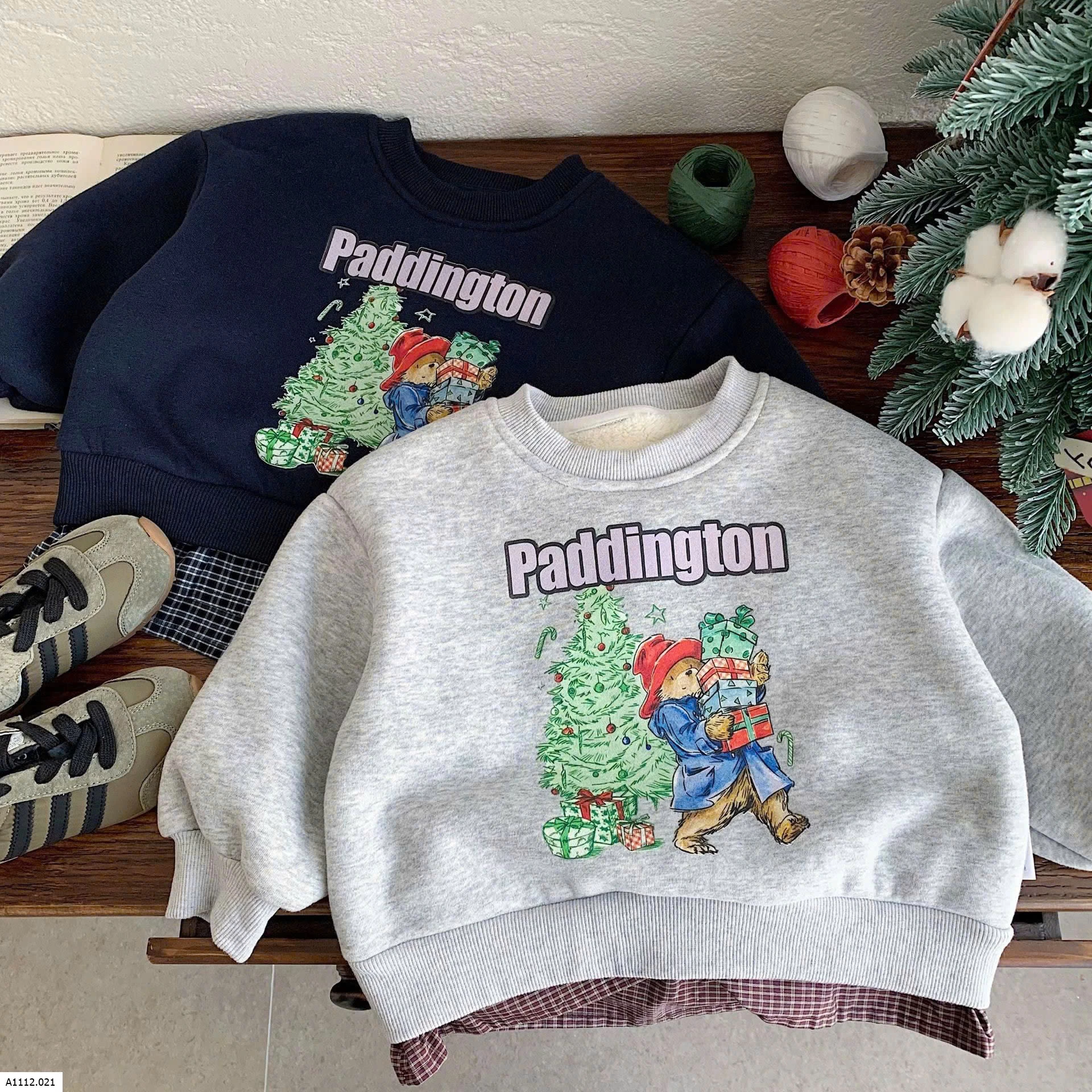 ÁO NỈ LÓT LÔNG HOẠT HÌNH  Giá sỉ 177k