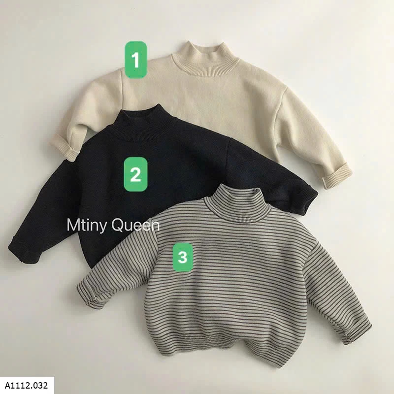 ÁO LEN CỔ LỌ PHONG CÁCH HQ CHO BÉ   Giá sỉ 187k