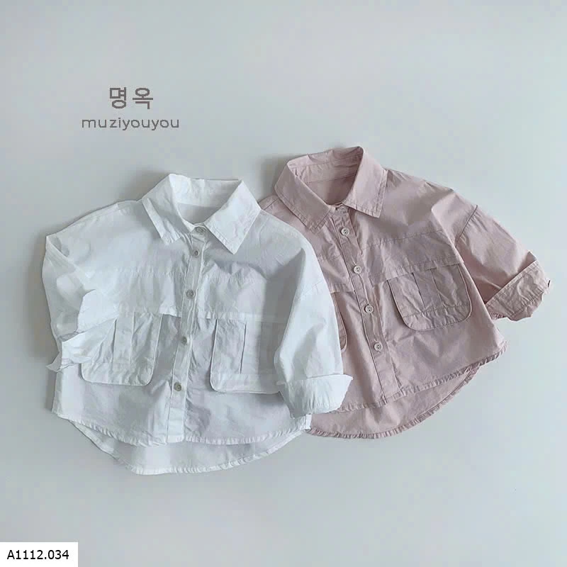 ÁO SƠ MI MUZIYOUYOU CHO BÉ  Giá sỉ 161k