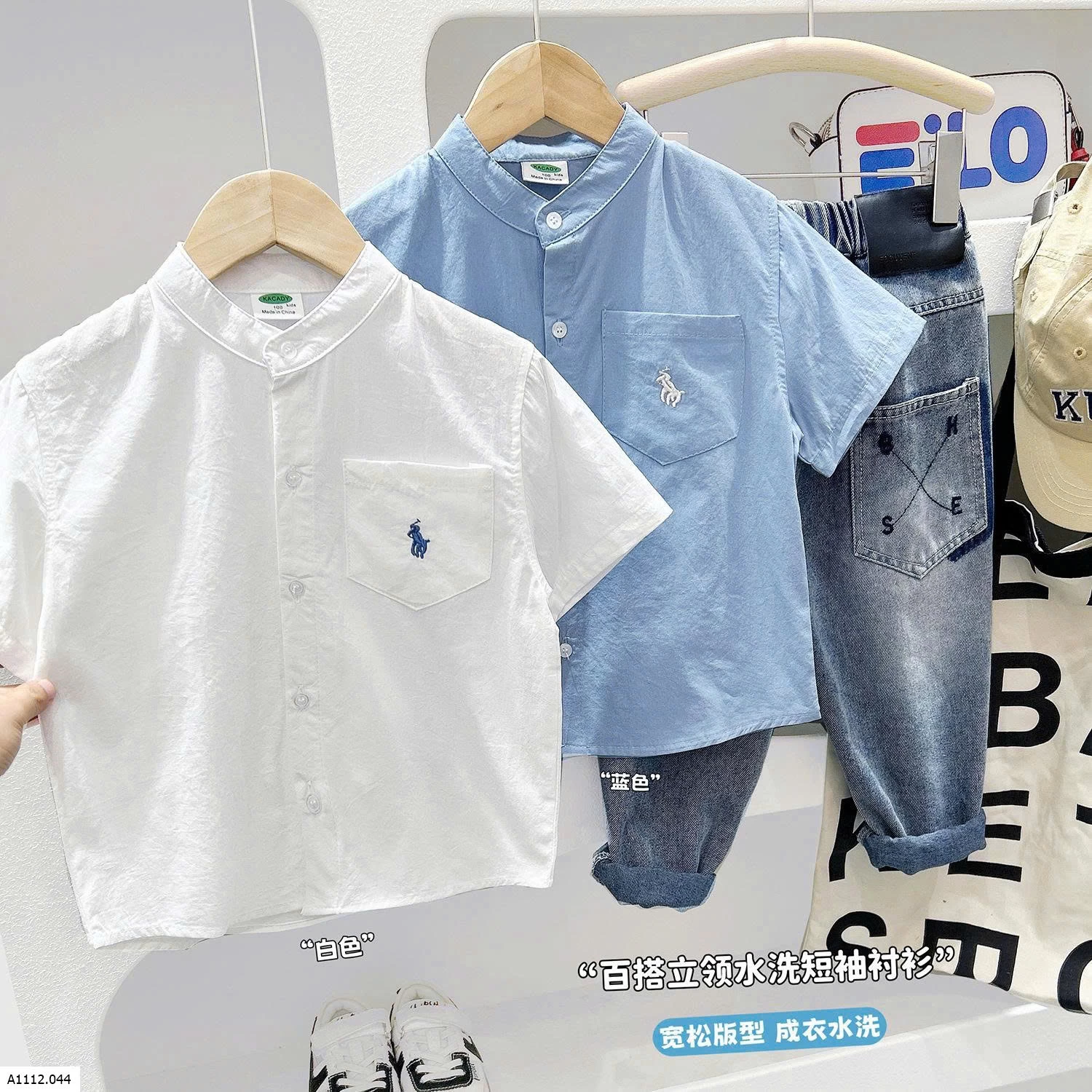 ÁO SƠ MI CỘC TAY KACADY   Giá sỉ 117k