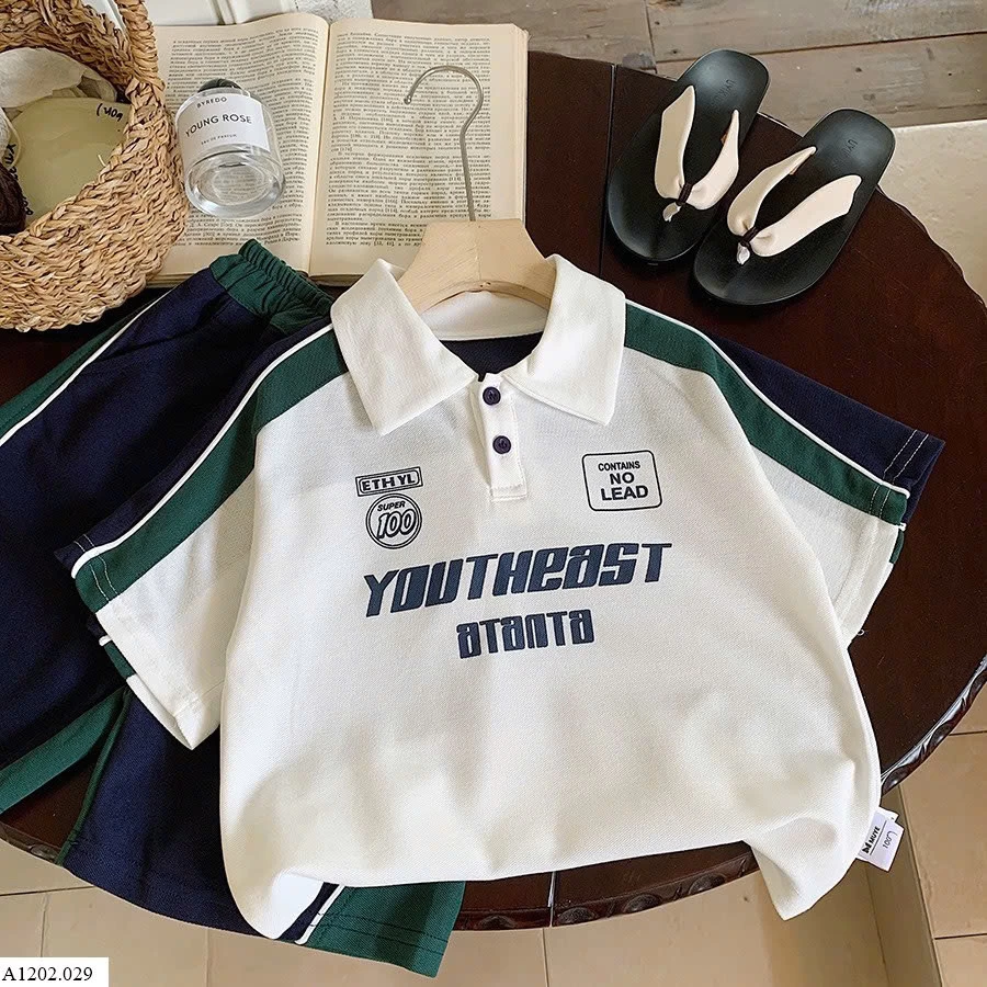 BỘ SHORT POLO CHO BÉ TRAI   Sỉ 170k