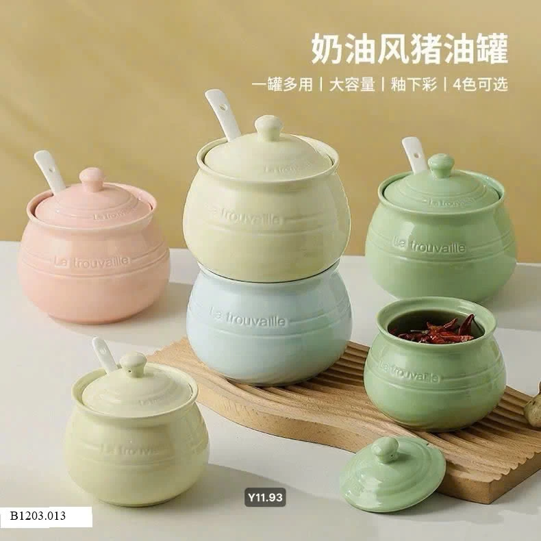 Hũ gốm sứ có nắp  Sỉ 130k/ 1 hũ