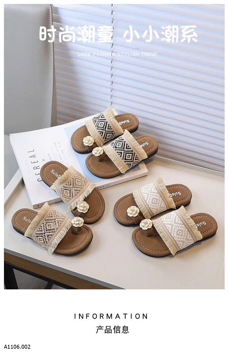 DÉP QUAI DỆT XỎ NGÓN Sỉ  giá  sz 23-28: 99k  sz 29-34: 109k 