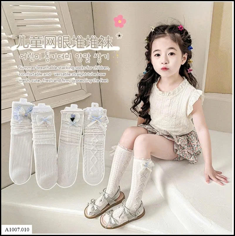   SET 4 ĐÔI TẤT REN CỔ CAO   Sỉ giá  85k/1 set 4 đôi mix màu
