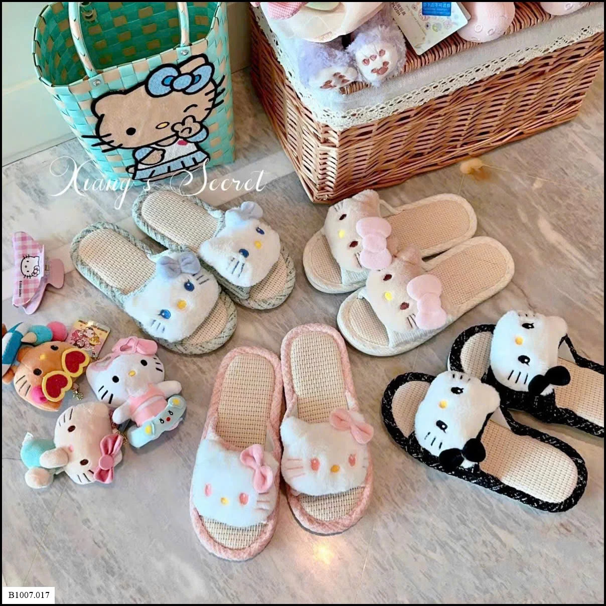 DÉP ĐI TRONG NHÀ HELLO KITTY   Sỉ giá 52K
