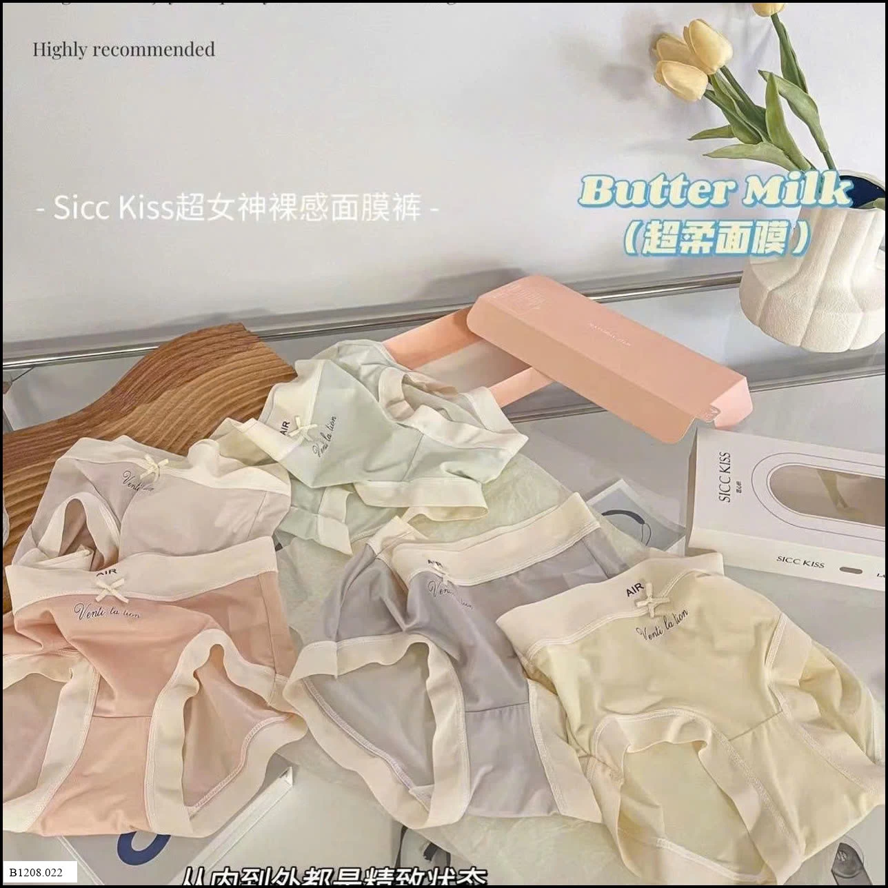SET 10 QUẦN LÓT LỤA BĂNG NỮ   Giá sỉ 100k/set 10c mix màu