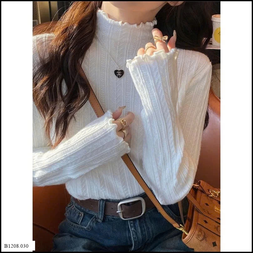 ÁO LEN CỔ BÈO CHO NỮ   Giá sỉ 86k