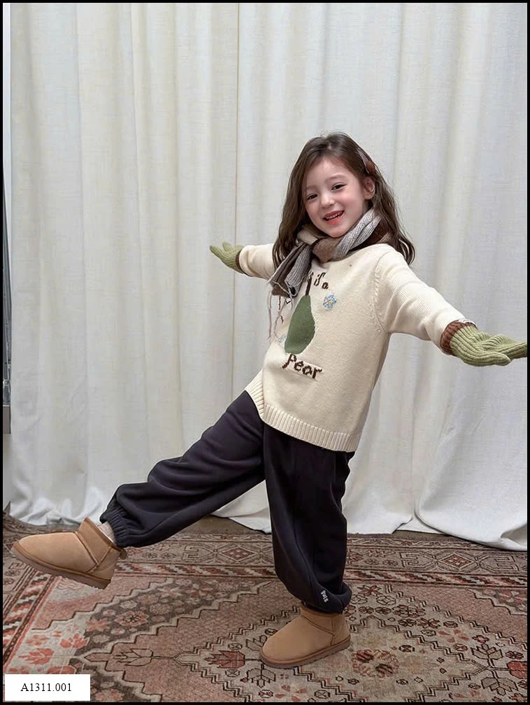 ÁO LEN CỔ TRÒN HỌA TIẾT BG AMBB  Giá sỉ sz 90-150: 175k  sz 160: 195k 