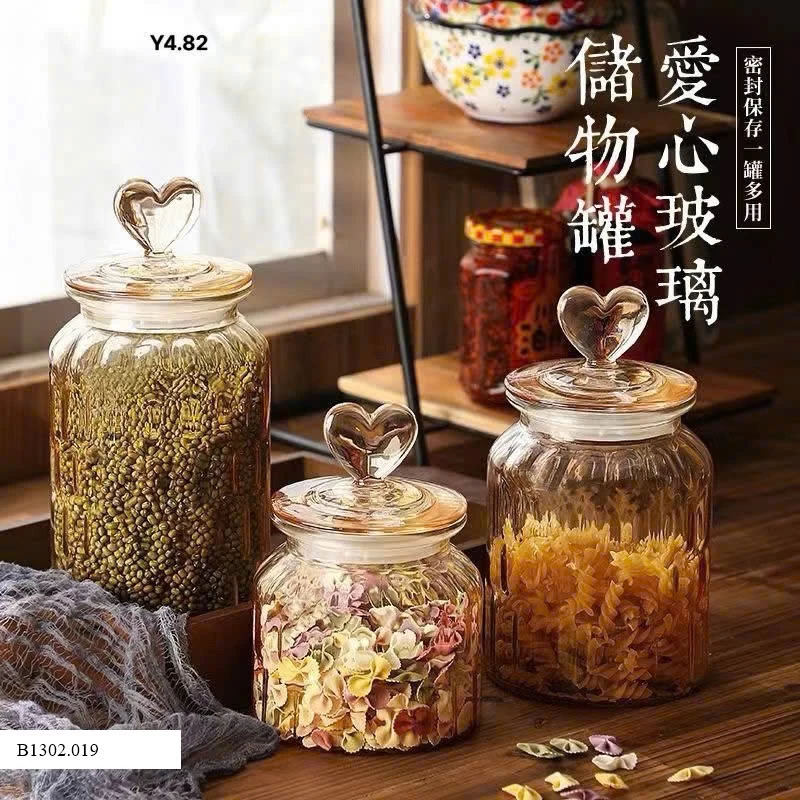 Set 3 hũ thuỷ tinh dày dặn   Sỉ 110k/1 set 3 hũ
