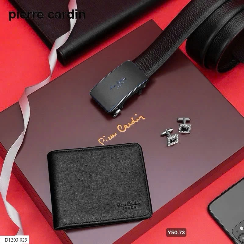 Set thắt lưng + ví Dáng ngang của Pierre Cardin .  Sỉ 755k/ 1 sét
