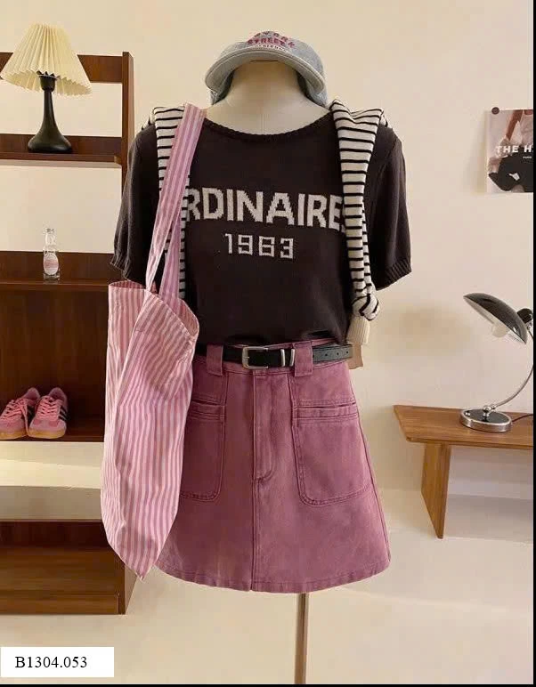 CHÂN VÁY JEAN CHỮ A  Sỉ 186k