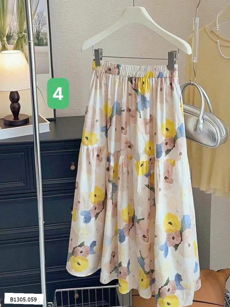 CHÂN VÁY HOA DÁNG DÀI ANNA Sỉ 162k