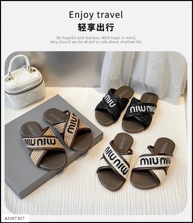 DÉP LÊ MIU QUAI CHÉO Sỉ giá sz 26-30: 107k  sz 31-36: 117k 