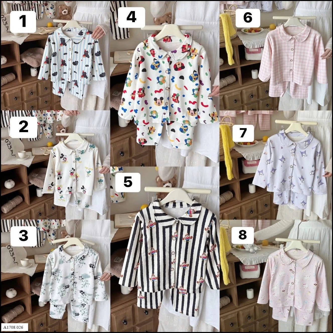 PIJAMA CỔ TRÒN QCCC Giá sỉ 80-120   100k