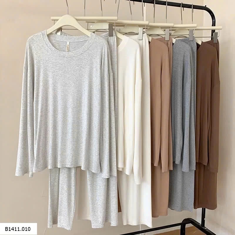 BỘ MẶC NHÀ TRƠN MÀU CHO NỮ  Giá sỉ 160k