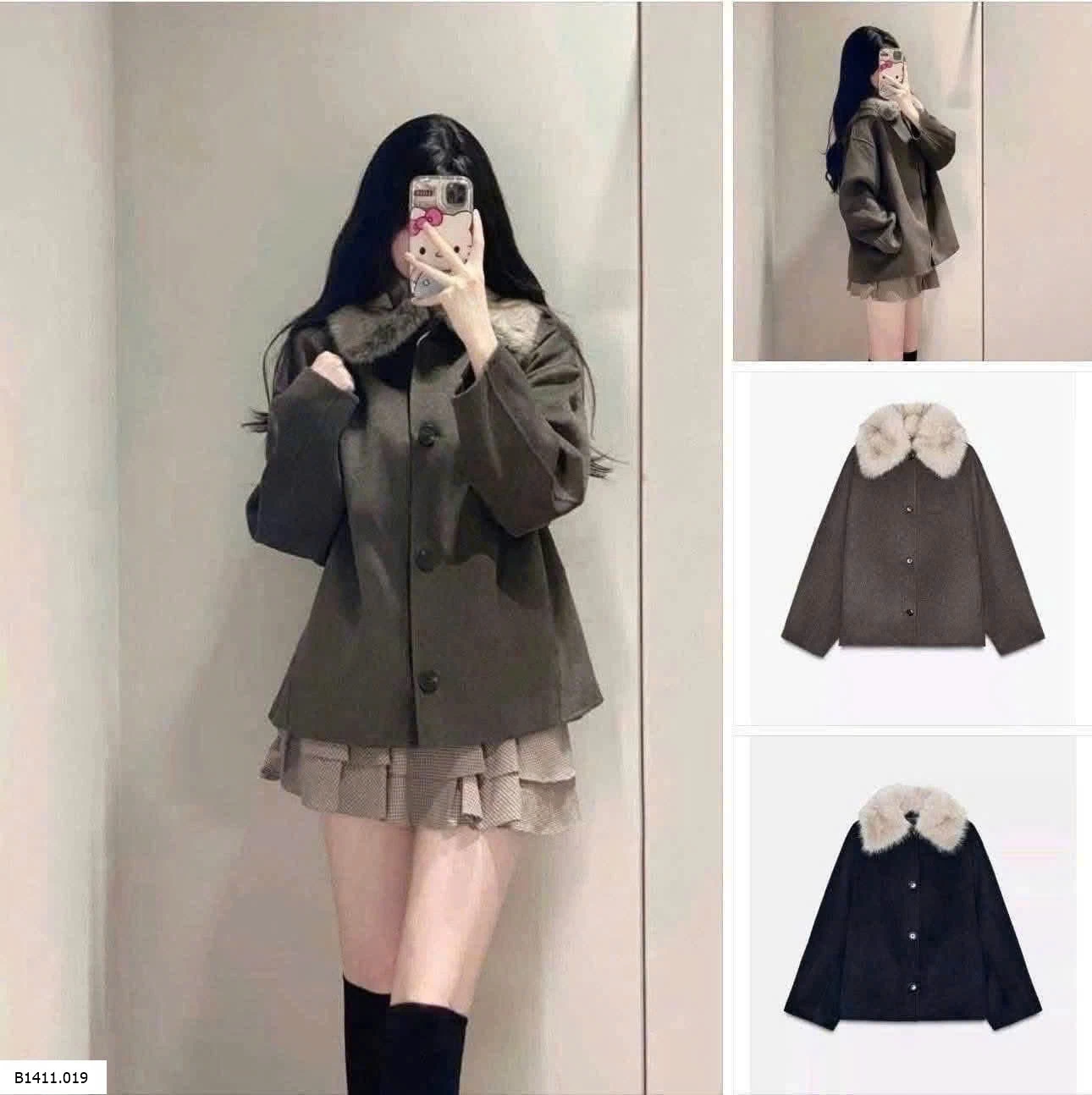 ÁO KHOÁC CỔ LÔNG KASLEAD  Giá sỉ 345k