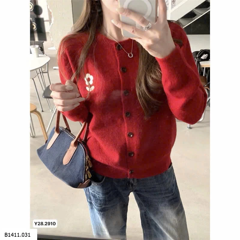 ÁO CARDIGAN LEN HOA NỮ  Giá sỉ 130k
