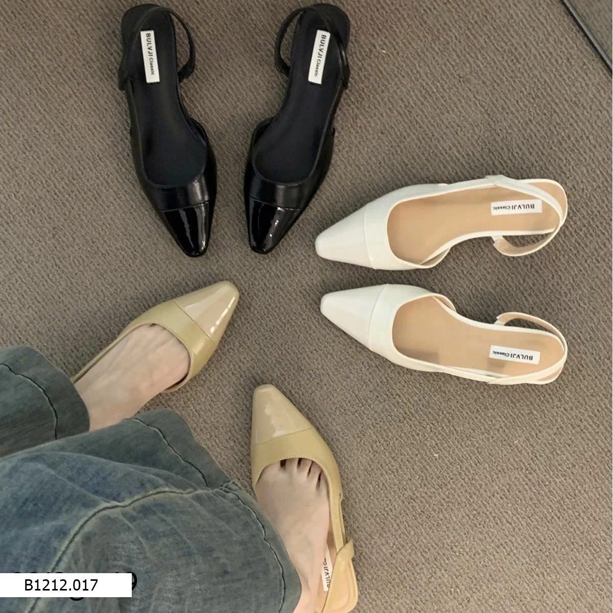 GUỐC PHỐI MŨI DA BÓNG   Giá sỉ 165k