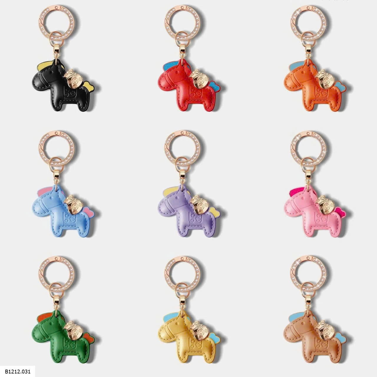 MÓC KHÓA NGỰA CUTE  Giá sỉ 55k/set 2c