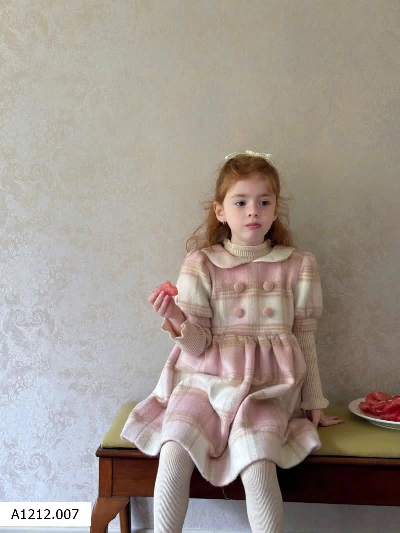 VÁY DẠ LEN TIỂU THƯ CARO HỒNG CHENGLE Giá sỉ 265k