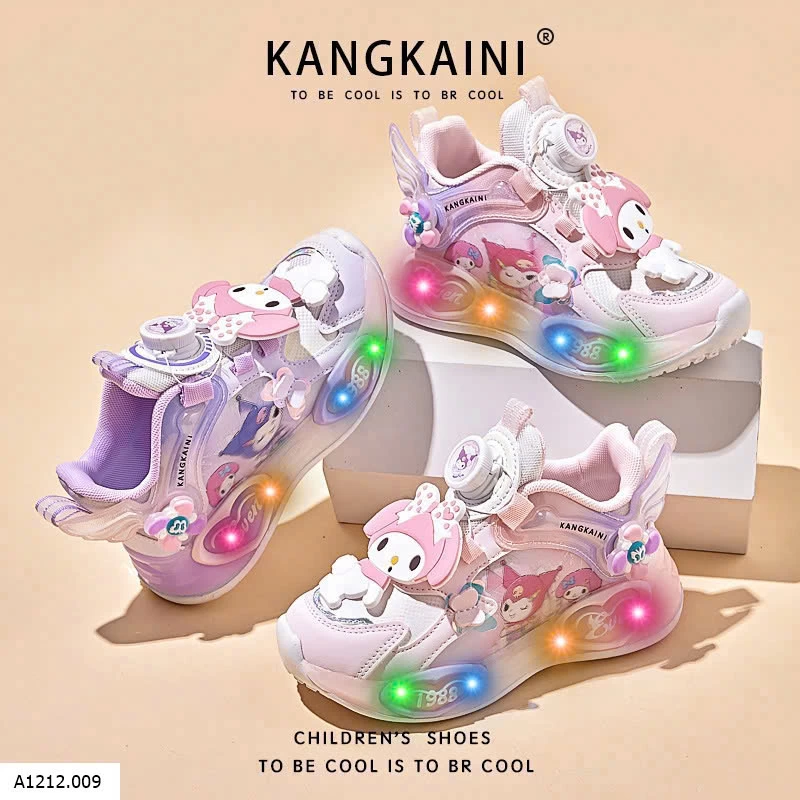 GIÀY THỂ THAO MY MELODY PHÁT SÁNG CHO BÉ GÁI   Giá sỉ 240k