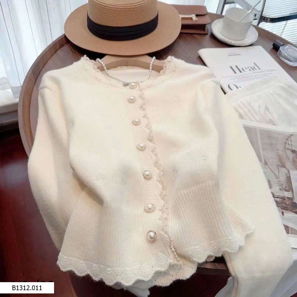  ÁO LEN NỮ HÀNG CÚC NGỌC VIỀN REN  Giá sỉ 155k