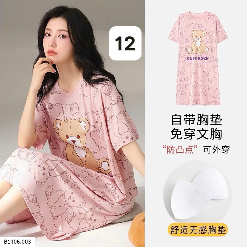 VÁY NGỦ  KÈM ĐỆM NGỰC CHO NỮ Sỉ 120k 
