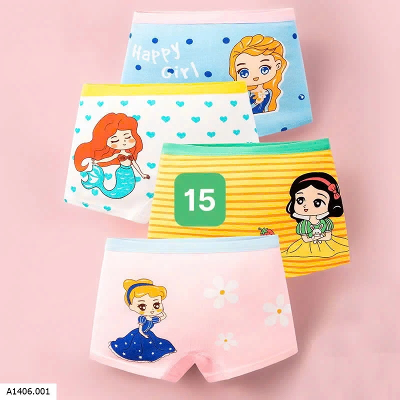 SET 4 QUẦN CHIP CHO BÉ GÁI Sỉ 60k/1 set 