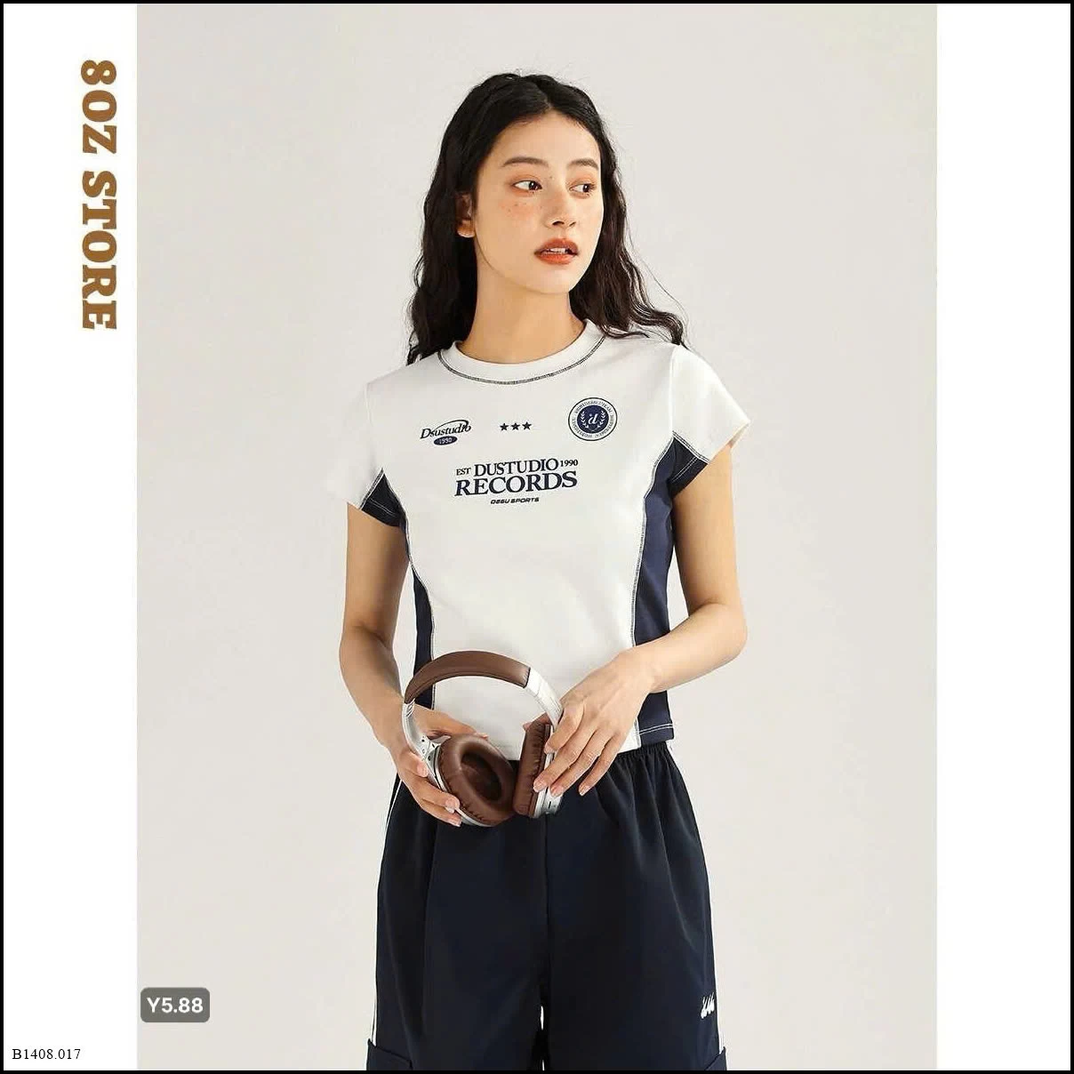 Áo phông Dessu dáng ngắn   Giá sỉ 95k/1 chiec