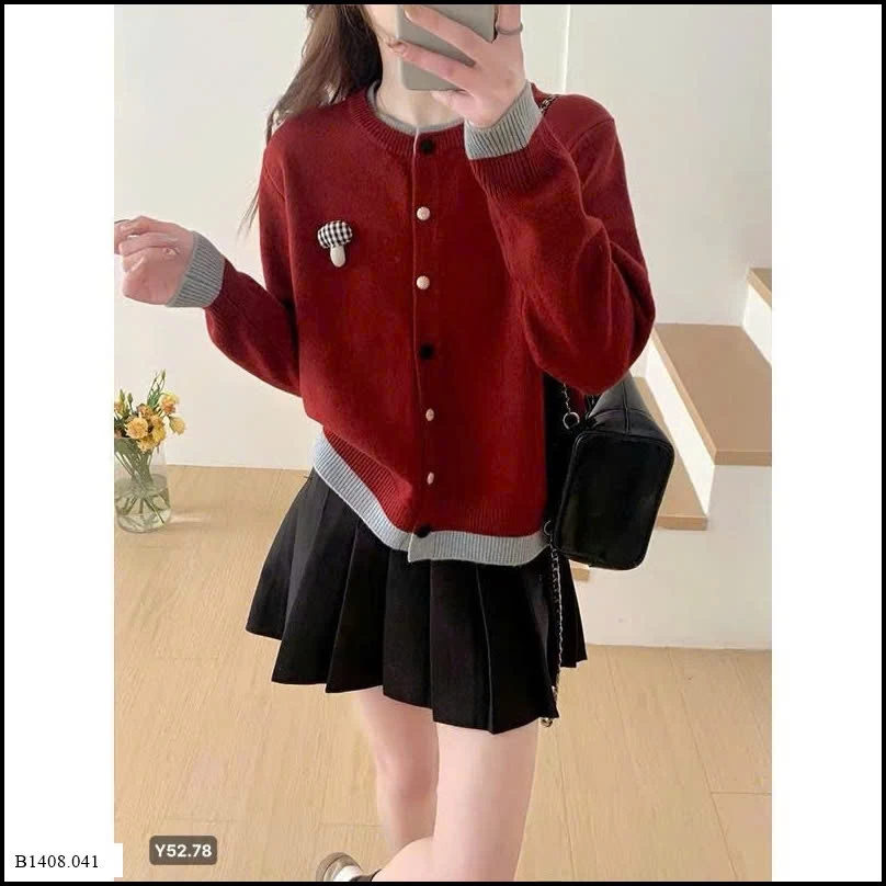 CARDIGAN LEN PHỐI VIỀN   Giá sỉ 135k
