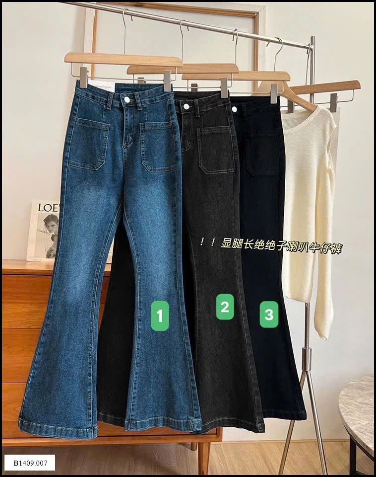 QUẦN JEAN ỐNG LOE NỮ Giá sỉ 156k
