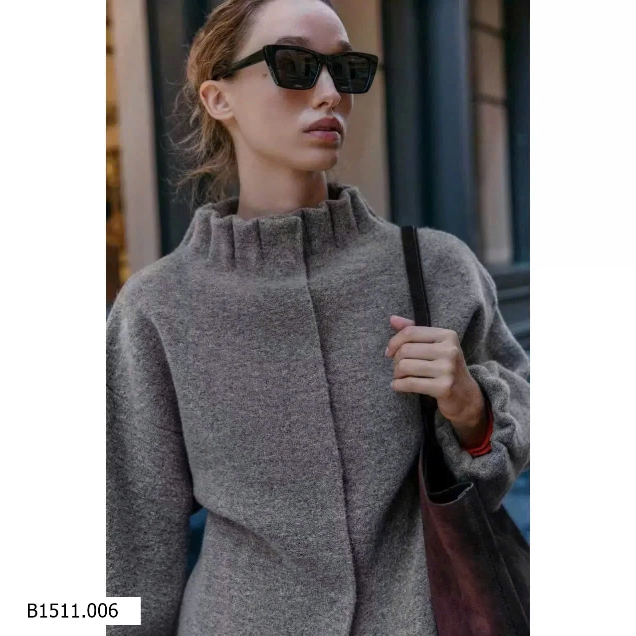 ÁO KHOÁC LEN CỔ BÈO KASLEAD   Giá sỉ 280k