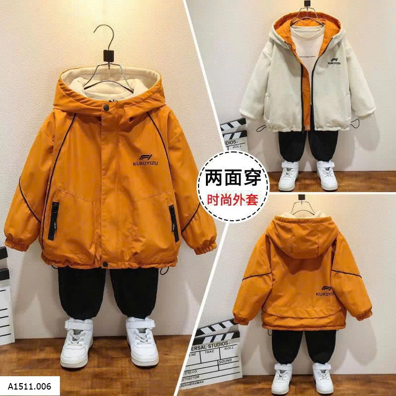 ÁO KHOÁC 2 MẶT TRẺ EM  Giá sỉ 230k