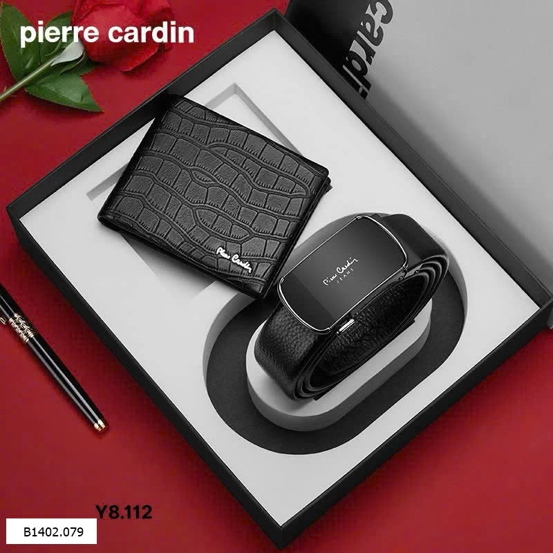 Set ví + dây lưng nhà #Pierre_Cardin  Si 660k/1 set 