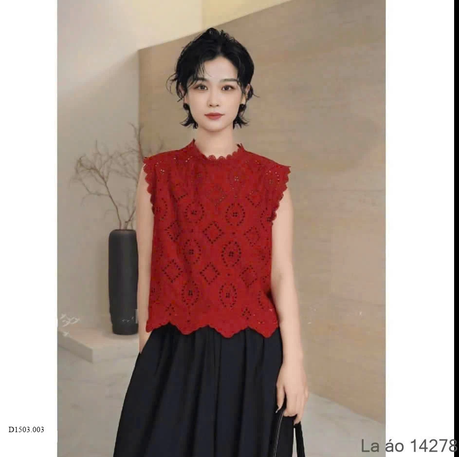 ÁO REN ĐỎ LACHAP Sỉ 299k