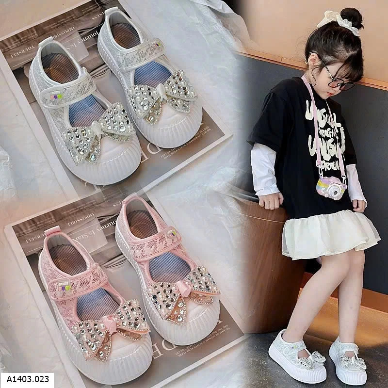 GIÀY BÚP BÊ NƠ CHO BÉ    Sỉ giá như sau size 26-30 sỉ 115k      Size 31-36 sỉ 125k 