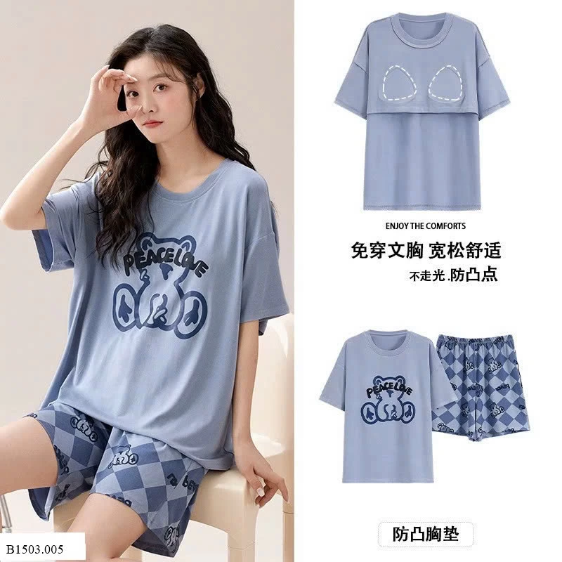 BỘ CỘC MẶC NHÀ NỮ KÈM BRA    Sỉ 135k