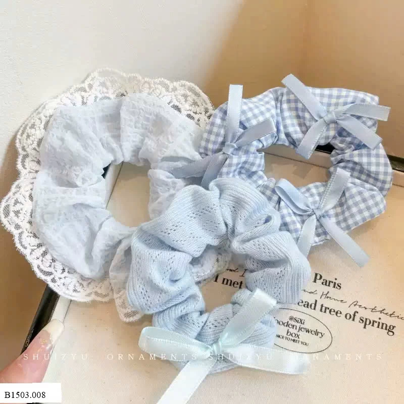SET 3 DÂY SCRUNCHIES CHO BÉ   Sỉ 24k/ 1 sét 3 chiếc 3 mẫu